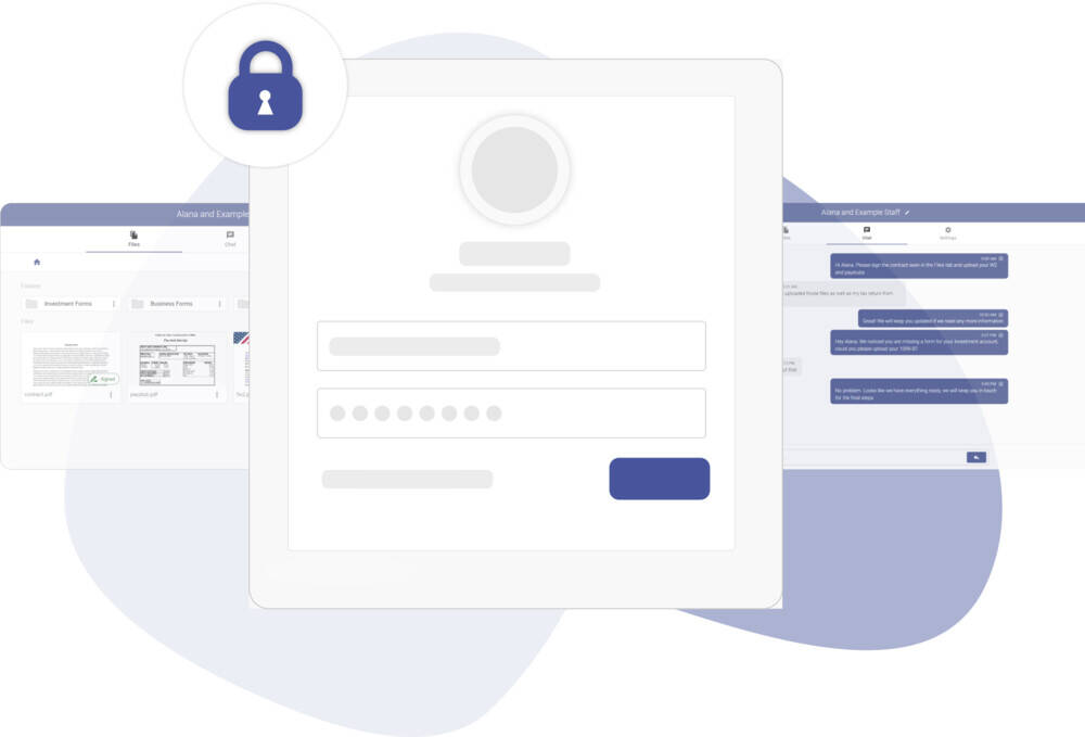 Secure file transfer, real-time messenger, and custom client login portal